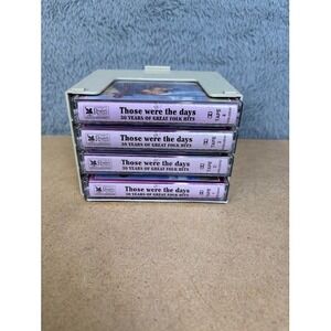 Readers Digest Those Were the Days 30 Years of Great Folk Hits 4 Cassette‎ Box